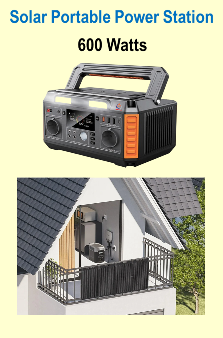 Solar Portable Power Station - 600 Watts